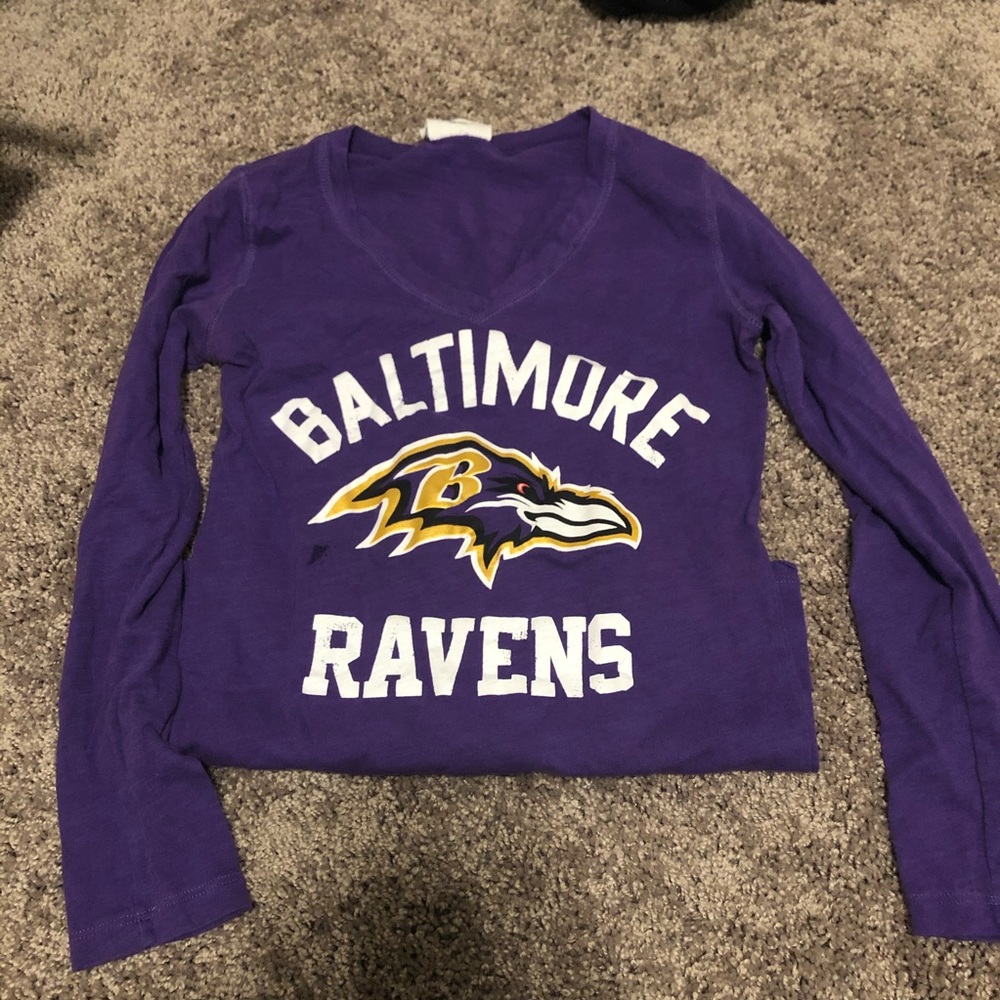 VS PINK BALTIMORE RAVENS LONGSLEEVE TOP